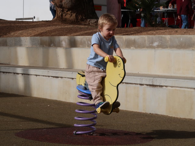 Nils auf der Pla&ccedil;a Mallorca in Inca (13. Nov.)