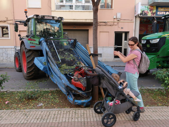 Nils und Sabine in der Calle Gran V&iacute;a Col&oacute;n in Inca (13. Nov.)