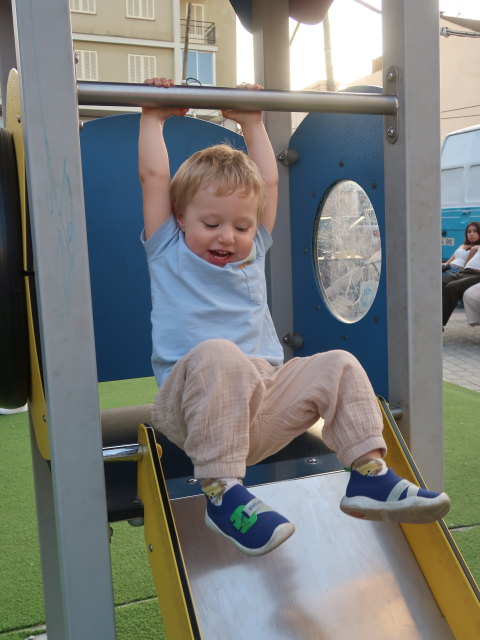 Nils auf der Pla&ccedil;a de la Quartera in Inca (13. Nov.)