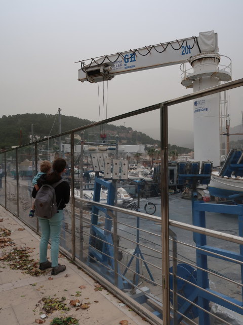Nils und Sabine in der Marina S&oacute;ller in Port de S&oacute;ller (14. Nov.)