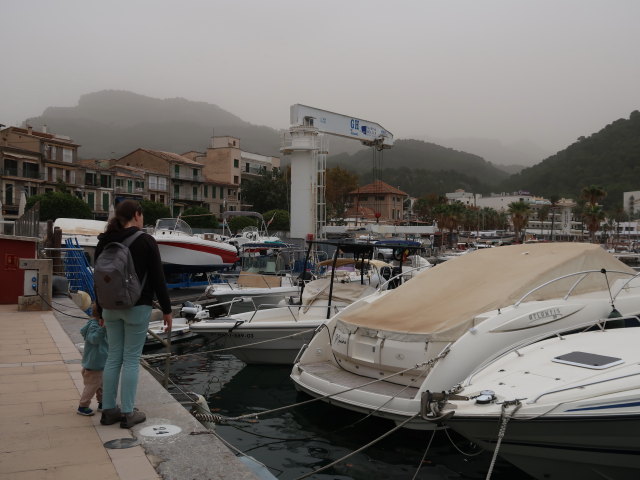 Nils und Sabine in der Marina S&oacute;ller in Port de S&oacute;ller (14. Nov.)