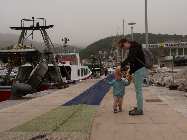 Nils und Sabine in der Marina S&oacute;ller in Port de S&oacute;ller (14. Nov.)