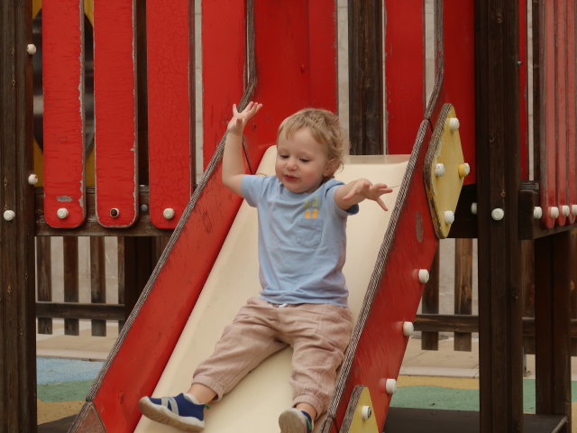 Nils in der Carrer de Sant Ramon de Penyafort in Port de S&oacute;ller (14. Nov.)
