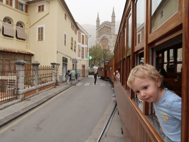 Nils in der Tramvia de S&oacute;ller in S&oacute;ller (14. Nov.)