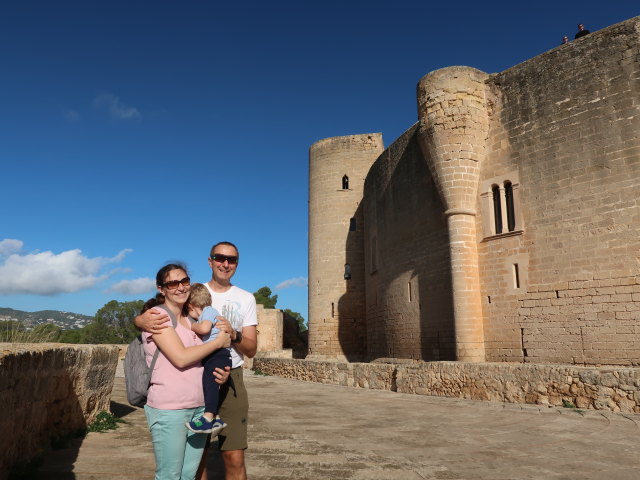 Sabine, Nils und ich im Castell de Bellver in Palma (15. Nov.)