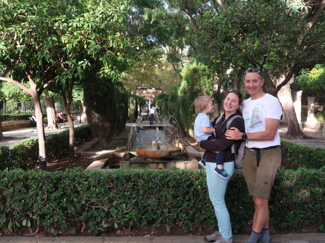 Nils, Sabine und ich im S'Hort del Rei in Palma (15. Nov.)