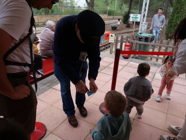 Ich und Nils im Parc Ferroviari i Museu de les Illes Balears in Es Ca&uuml;lls (16. Nov.)