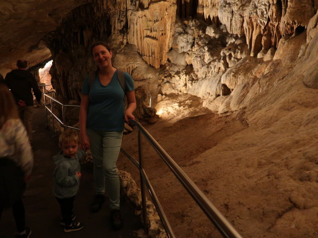 Nils und Sabine in den Coves del Drac in Porto Cristo (17. Nov.)