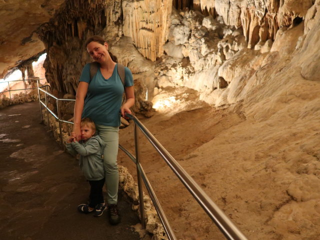 Nils und Sabine in den Coves del Drac in Porto Cristo (17. Nov.)