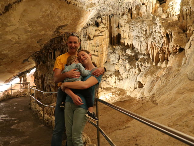 Ich, Nils und Sabine in den Coves del Drac in Porto Cristo (17. Nov.)
