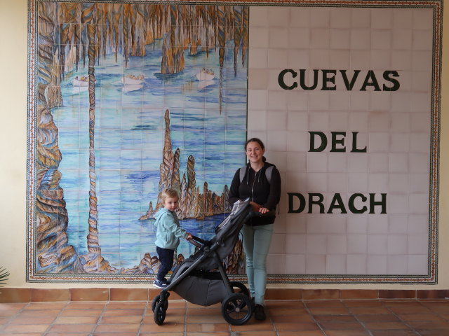 Nils und Sabine bei den Coves del Drac in Porto Cristo (17. Nov.)