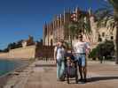 Sabine, Nils und ich bei der Catedral de Mallorca in Palma (12. Nov.)
