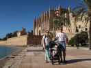 Sabine, Nils und ich bei der Catedral de Mallorca in Palma (12. Nov.)