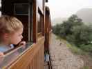 Nils in der Ferrocarril de S&oacute;ller zwischen Bunyola und Son Sardina (14. Nov.)