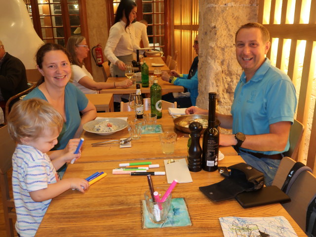 Nils, Sabine und ich im Restaurant Bocoi in Portocolom (18. Nov.)