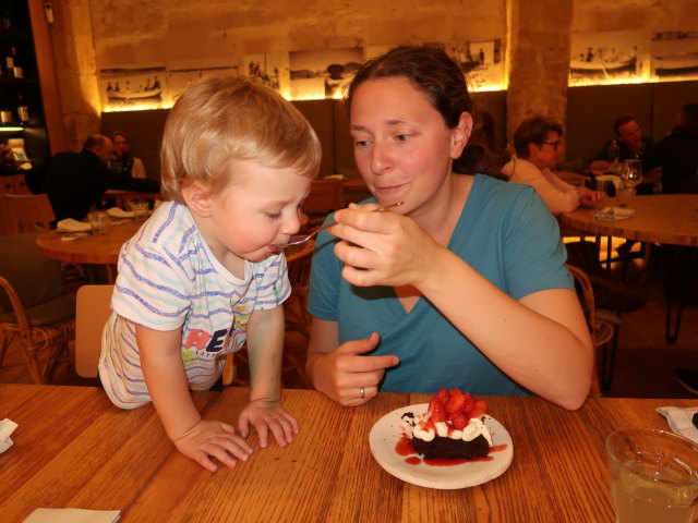Nils und Sabine im Restaurant Bocoi in Portocolom (18. Nov.)