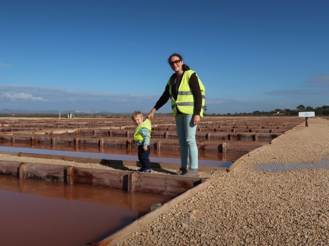 Nils und Sabine in den Salinas d'Es Trenc (19. Nov.)