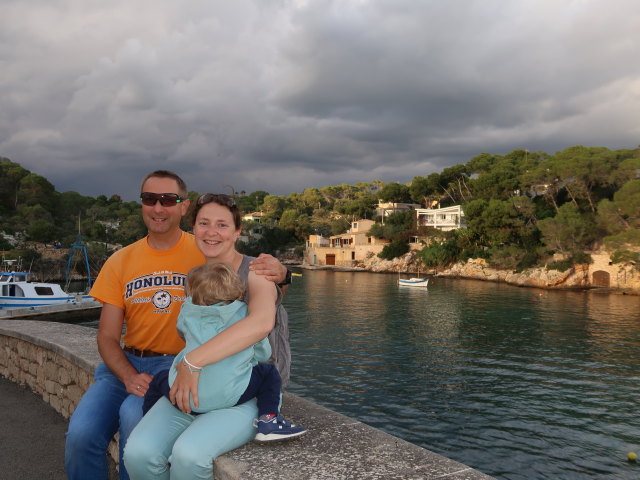 Ich, Nils und Sabine in Cala Figuera (19. Nov.)