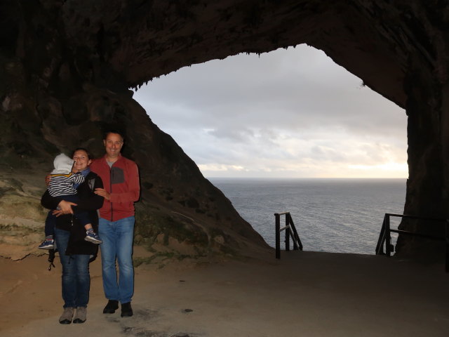 Nils, Sabine und ich in den Coves de Art&aacute; in Canyamel (20. Nov.)
