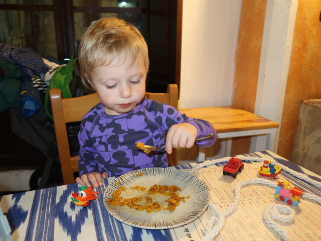 Nils im Restaurant El Rey de La Tapa in Sineau (21. Nov.)