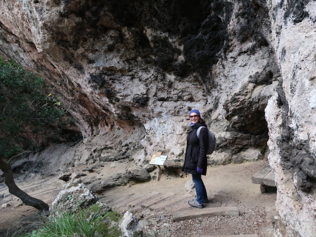 Sabine im Reserva Park Puig de Galatz&oacute; (22. Nov.)