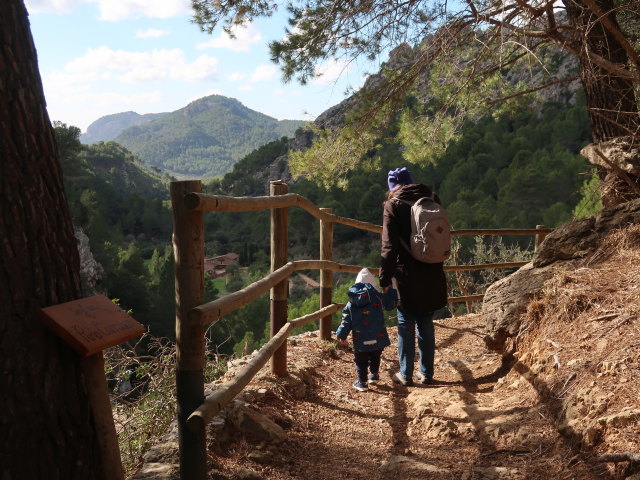 Nils und Sabine im Reserva Park Puig de Galatz&oacute; (22. Nov.)
