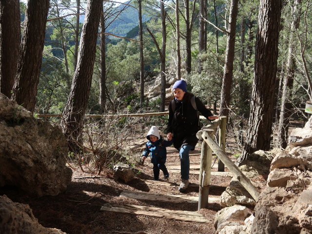 Nils und Sabine im Reserva Park Puig de Galatz&oacute; (22. Nov.)