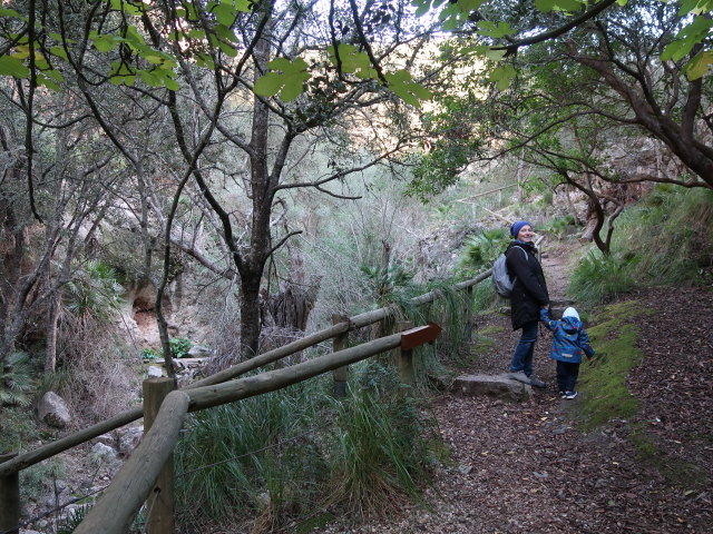 Sabine und Nils im Reserva Park Puig de Galatz&oacute; (22. Nov.)