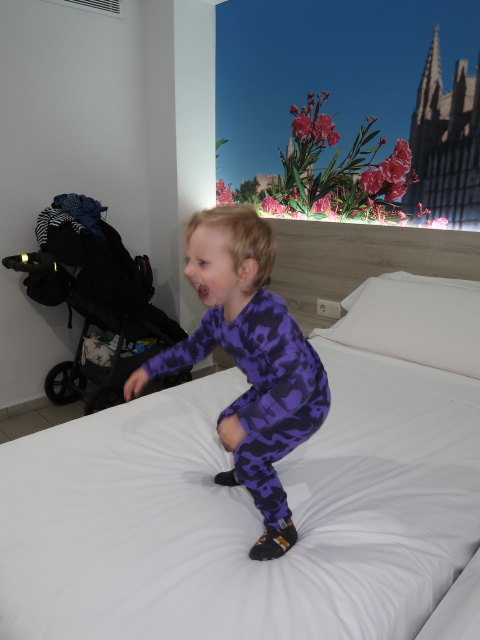 Nils im Hotel Nura Boreal in Palma (22. Nov.)