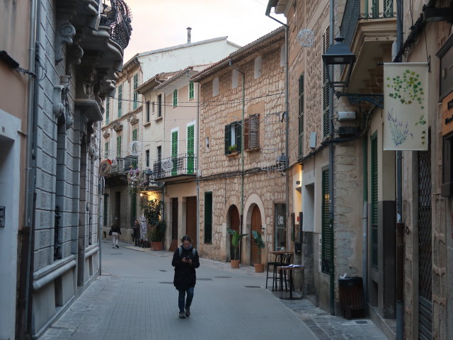 Sabine in der Carrer de sa Lluna in S&oacute;ller (25. Nov.)