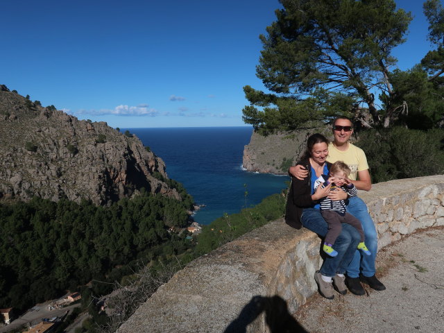 Sabine, Nils und ich auf der Carretera de Sa Calobra (26. Nov.)
