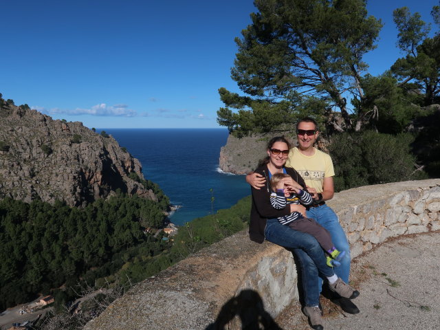Sabine, Nils und ich auf der Carretera de Sa Calobra (26. Nov.)
