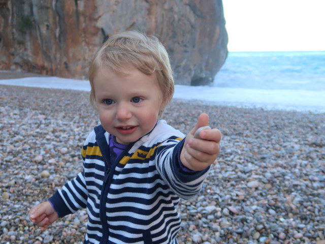 Nils am Platja de Torrent de Pareis (26. Nov.)