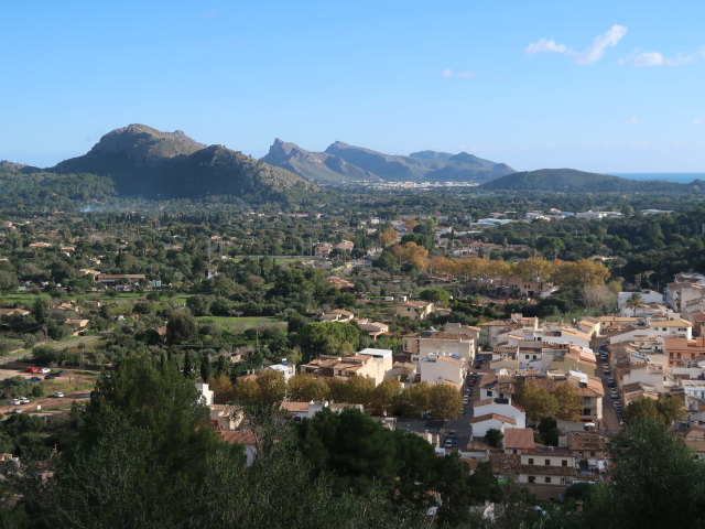 vom Mirador des Calvari in Pollen&ccedil;a Richtung Osten (27. Nov.)