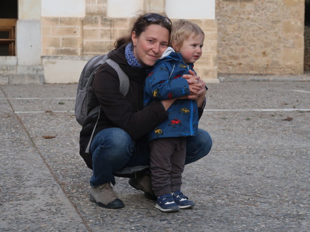 Sabine und Nils am Puig del Calvari in Pollen&ccedil;a (27. Nov.)