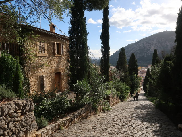 Nils und Sabine am Cami del Calvari in Pollen&ccedil;a (27. Nov.)