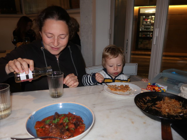 Sabine und Nils im Restaurant Ca'n Mir 1945 in Pollen&ccedil;a (27. Nov.)