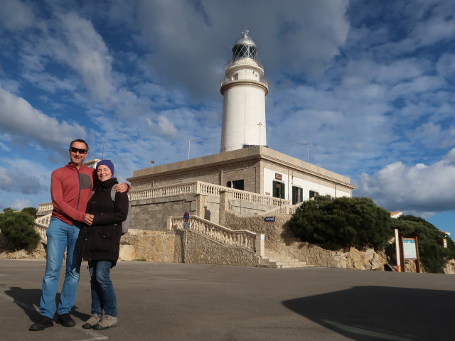 Ich und Sabine beim Far de Formentor, 167 m (28. Nov.)