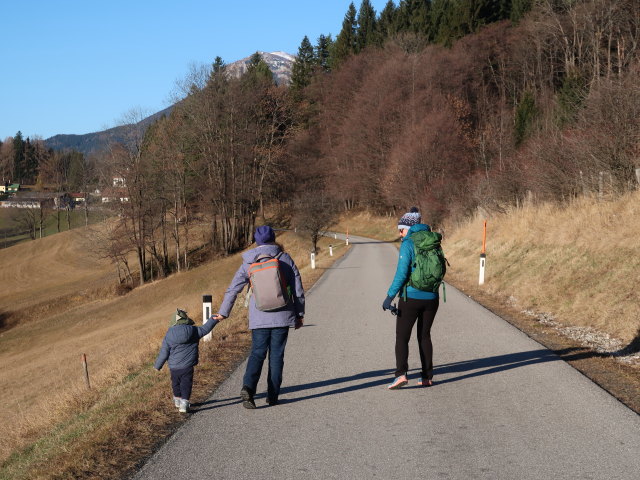 Nils, Sabine und Ursa zwischen Breitenstein und Orthof