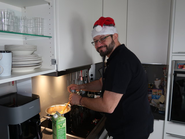 Markus im Haus meiner Eltern (24. Dez.)