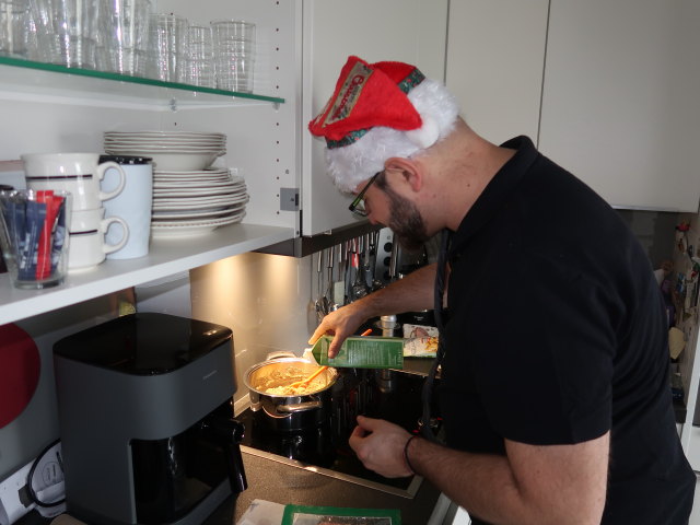 Markus im Haus meiner Eltern (24. Dez.)