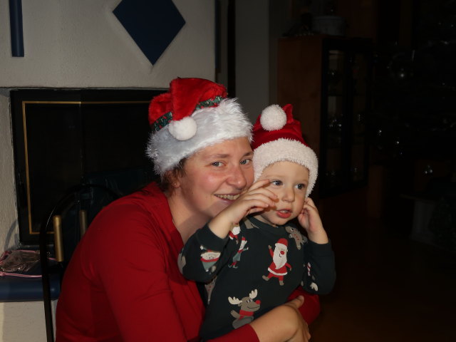 Sabine und Nils im Haus meiner Eltern (24. Dez.)