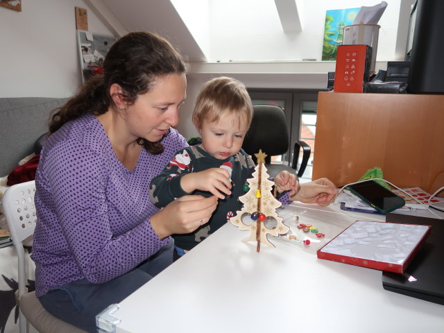 Sabine und Nils  in unserer Wohnung (25. Dez.)