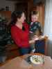 Sabine und Nils im Haus meiner Eltern (24. Dez.)