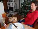 Nils und Sabine im Haus meiner Eltern (24. Dez.)