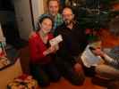 Sabine, ich, Markus und Mama im Haus meiner Eltern (24. Dez.)