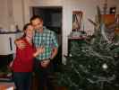 Sabine und ich im Haus meiner Eltern (24. Dez.)