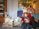 Nils, Sabine und ich in unserer Wohnung (26. Dez.)