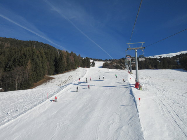 Tal-Abfahrt von der Hochzeigerbahn aus