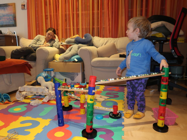 Sabine und Nils in Brigittes Wohnung